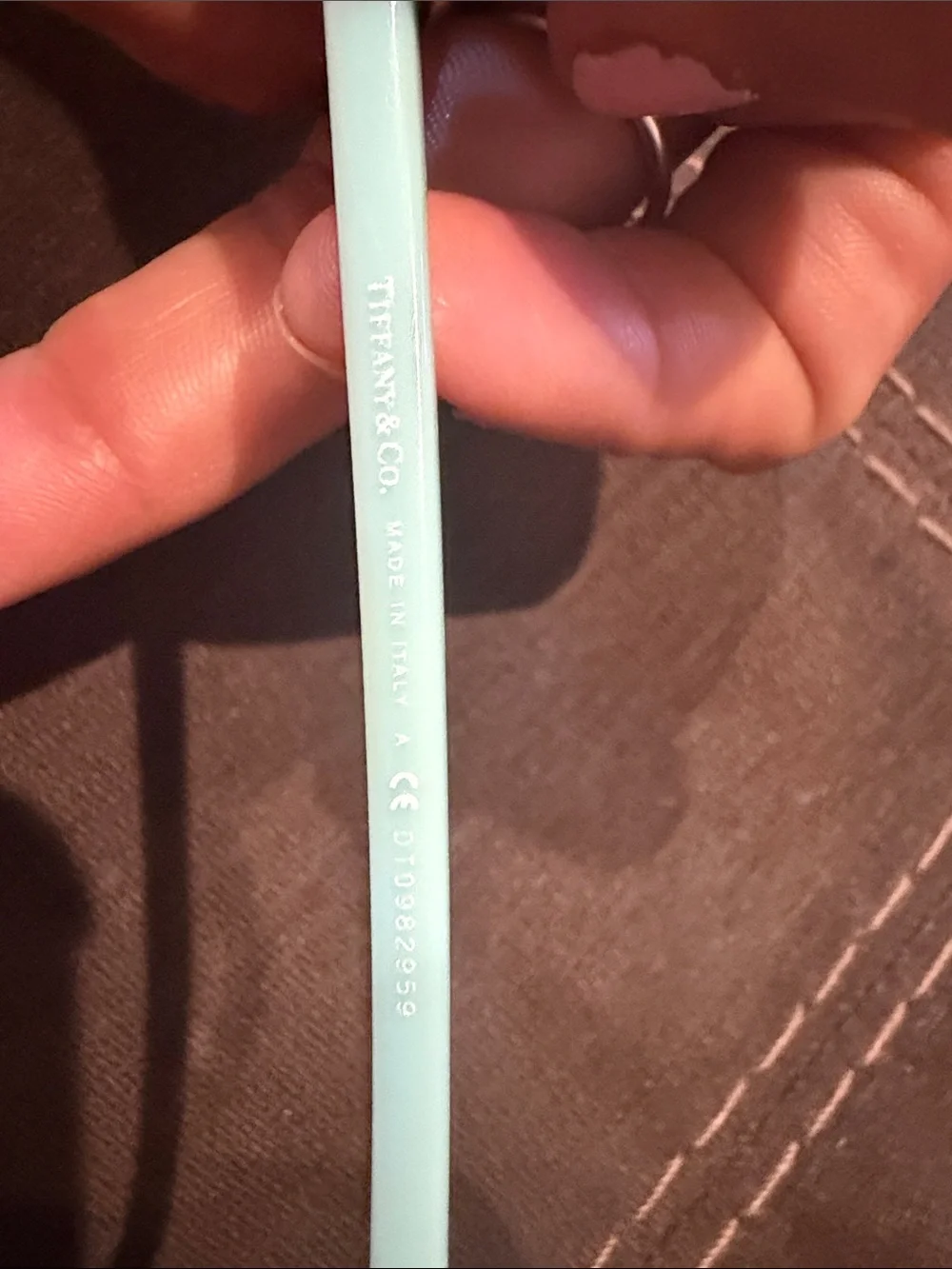 Tiffany & Co. Black Frames with Mint Green Temples Women's Glasses